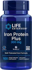 Iron Protein Plus, 300mg - 100 vcaps - Sense42 Beauty and Health