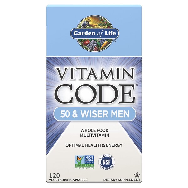 Vitamin Code 50 & Wiser Men - 120 vcaps - Sense42 Beauty and Health