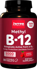 Methyl B-12, 5000mcg (Cherry) - 90 chewable tabs - Sense42 Beauty and Health