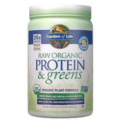 Raw Organic Protein & Greens, Vanilla - 550g - Sense42 Beauty and Health