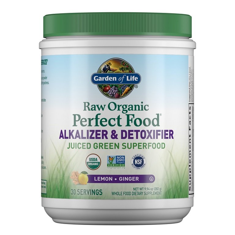 Raw Organic Perfect Food Alkalizer & Detoxifier, Lemon Ginger - 282g - Sense42 Beauty and Health