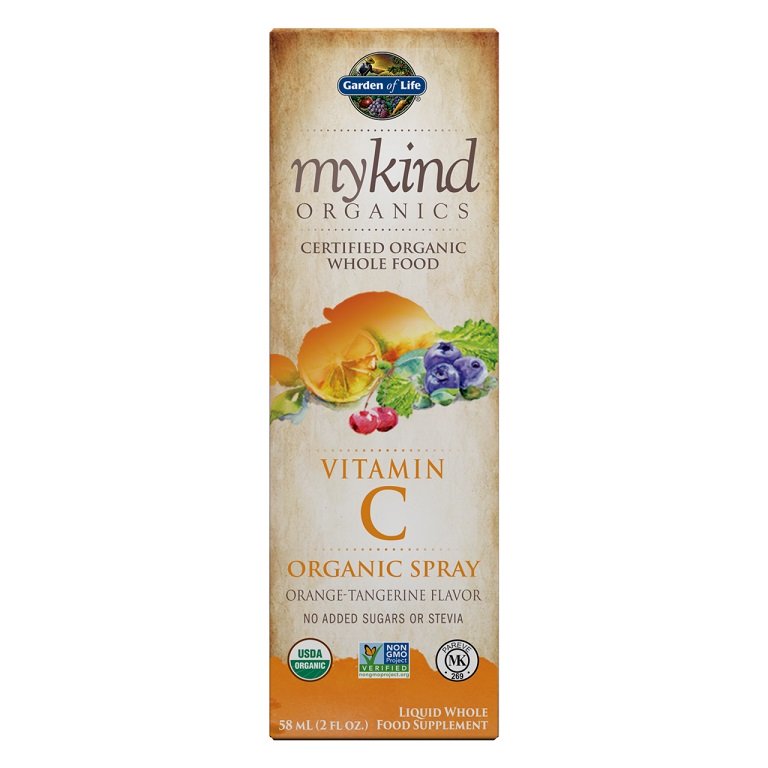 Mykind Organics Vitamin C Organic Spray, Orange-Tangerine - 58 ml. - Sense42 Beauty and Health