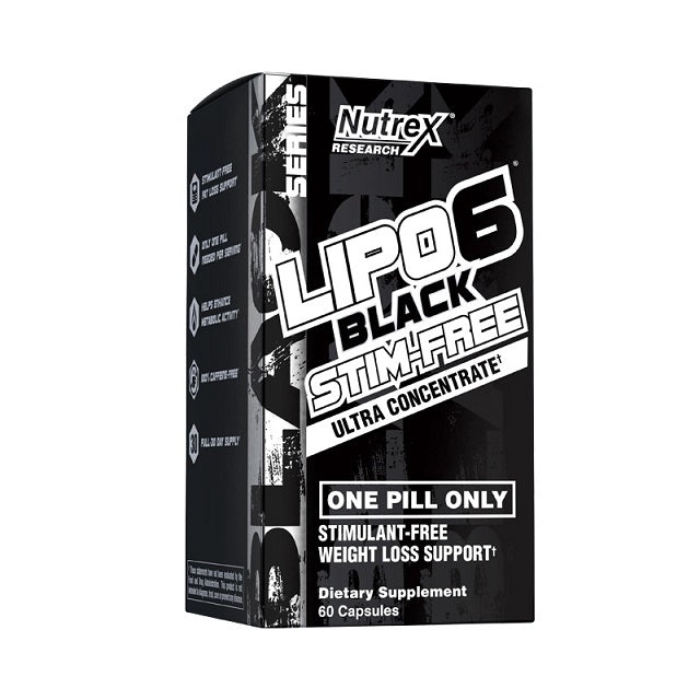 Lipo-6 Black Ultra Concentrate Stim-Free - 60 caps - Sense42 Beauty and Health