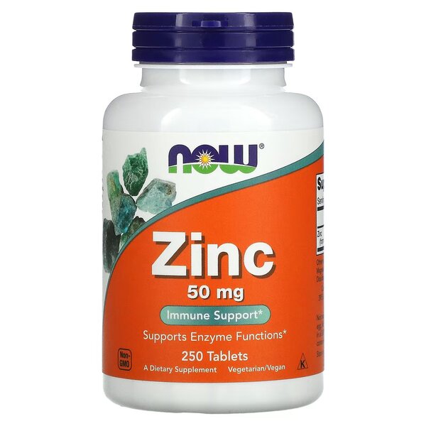 Zinc, 50mg - 250 tabs - Sense42 Beauty and Health