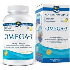 Omega-3, 690mg Lemon (EAN 768990027604) - 120 softgels - Sense42 Beauty and Health