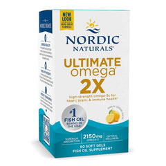 Ultimate Omega 2X, 2150mg Lemon (EAN 768990021503) - 60 softgels - Sense42 Beauty and Health
