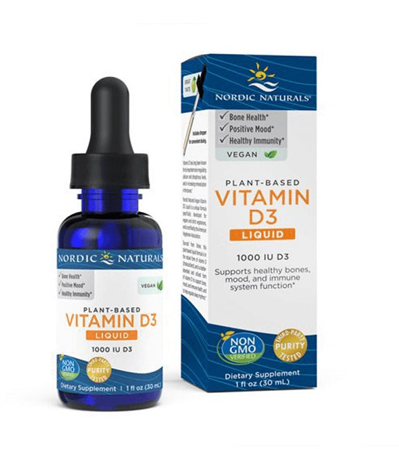 Plant-Based Vitamin D3 Liquid, 1000 IU Apple - 30 ml. - Sense42 Beauty and Health