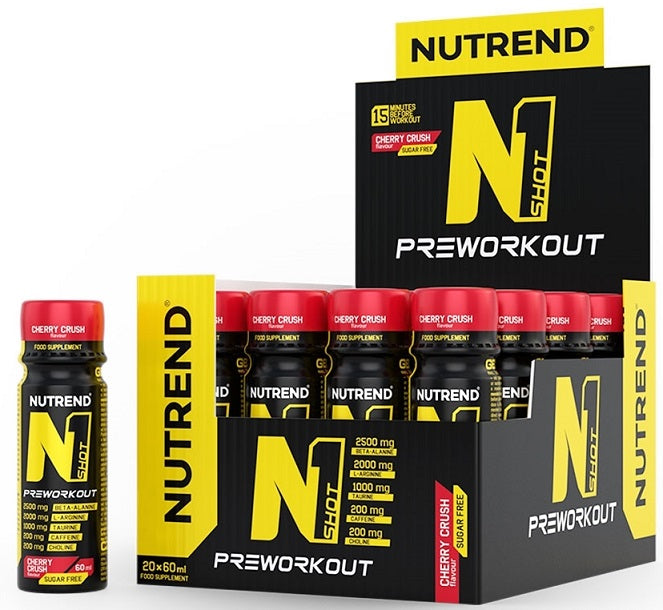 N1 Shot, Cherry Crush - 20 x 60 ml. - Sense42 Beauty and Health
