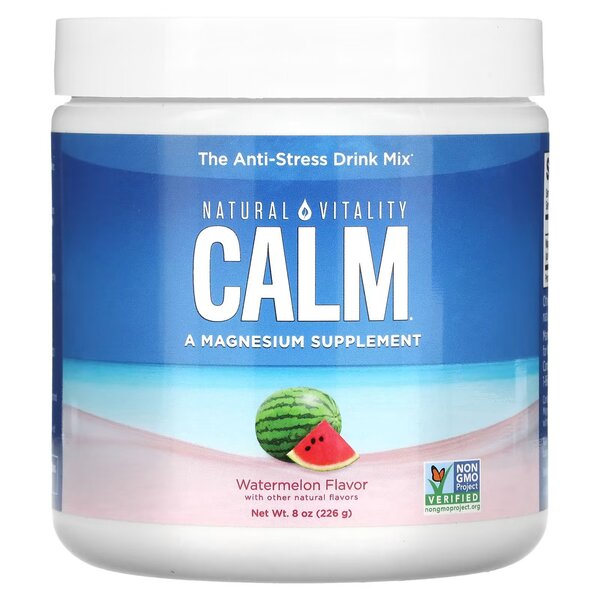 Calm Magnesium Powder, Watermelon - 226g - Sense42 Beauty and Health
