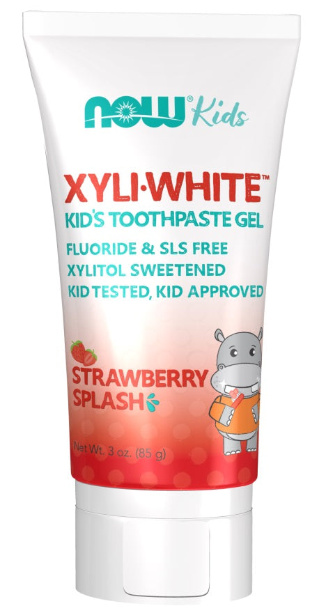 NOW Foods XyliWhite Kids Strawberry Splash - 85g - Sense42 Beauty and Health
