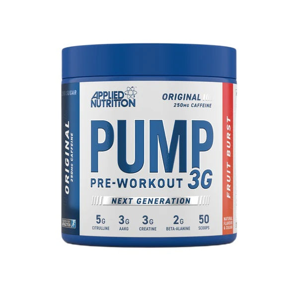 Pump 3G Pre-Workout, Fruit Burst (EAN 634158794322) - 375g - Sense42 Beauty and Health