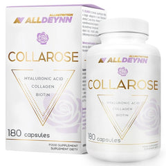 ALLDEYNN Collarose Collagen Capsules - Bovine Collagen Hydrolysate with Hyaluronic Acid, Biotin and VIT C - Anti Aging Skin Treatment - Hair Supplements for Women - 180 Caps