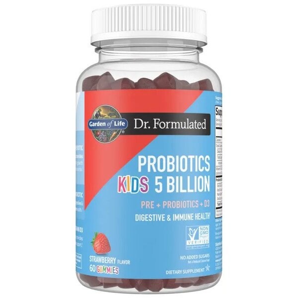 Dr. Formulated Probiotics Kids 5 Billion Gummies, Strawberry - 60 gummies - Sense42 Beauty and Health