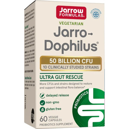 Jarro-Dophilus Ultra Gut Rescue, 50 Billion CFU - 60 vcaps - Sense42 Beauty and Health