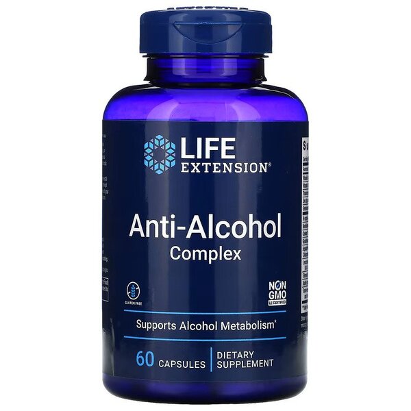 Anti-Alcohol Complex - 60 caps - Sense42 Beauty and Health