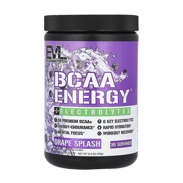 BCAA Energy + Electrolytes, Grape Splash - 345g - Sense42 Beauty and Health