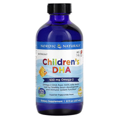 Children's DHA, 530mg Omega-3 Strawberry (EAN 768990027239) - 237 ml. - Sense42 Beauty and Health
