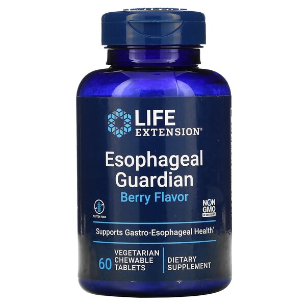 Esophageal Guardian, Berry Flavor - 60 vegetarian chewable tabs - Sense42 Beauty and Health