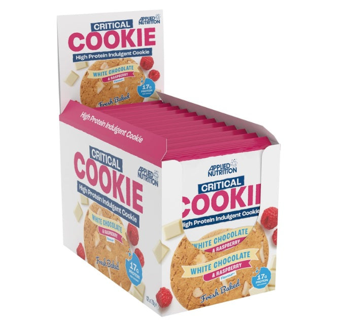 Critical Cookie, White Chocolate & Raspberry - 12 x 73g - Sense42 Beauty and Health