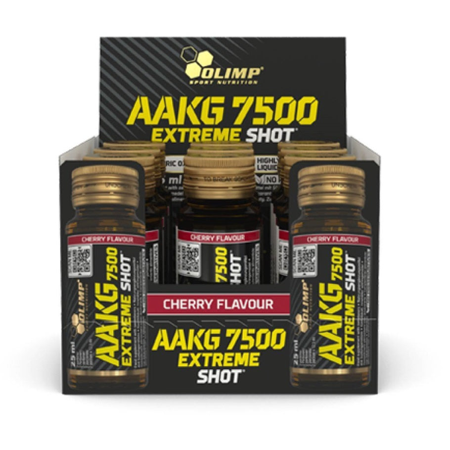 AAKG 7500 Extreme Shot, Cherry - 9 x 25 ml. - Sense42 Beauty and Health