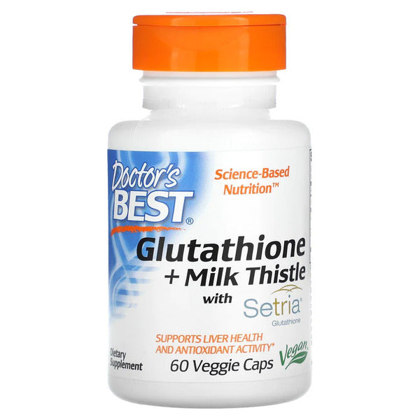 Glutathione + Milk Thistle - 60 vcaps - Sense42 Beauty and Health