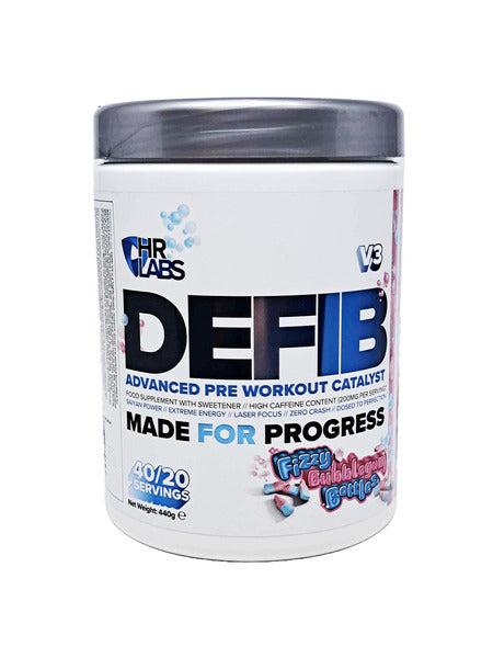 Defib V3 - Advanced Pre Workout Catalyst, Fizzy Bubblegum Bottles - 440g - Sense42 Beauty and Health