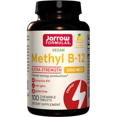 Methyl B-12, 1000mcg (Lemon) - 100 vegan chewable tabs - Sense42 Beauty and Health