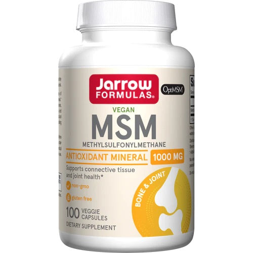MSM (Methyl-Sulfonyl-Methane), 1000mg - 100 vcaps - Sense42 Beauty and Health