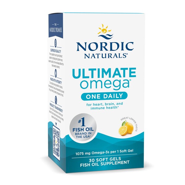 Ultimate Omega One Daily, 1075mg Lemon - 30 softgels - Sense42 Beauty and Health