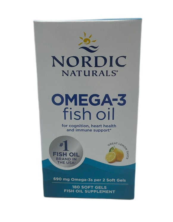 Omega-3, 690mg Lemon (EAN 768990891199) - 180 softgels - Sense42 Beauty and Health