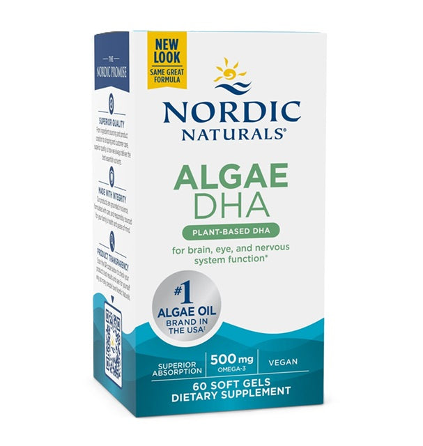 Nordic Naturals Algae DHA, 500mg - 60 softgels - Sense42 Beauty and Health