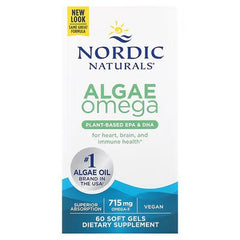 Algae Omega, 715mg Omega 3 - 60 softgels - Sense42 Beauty and Health