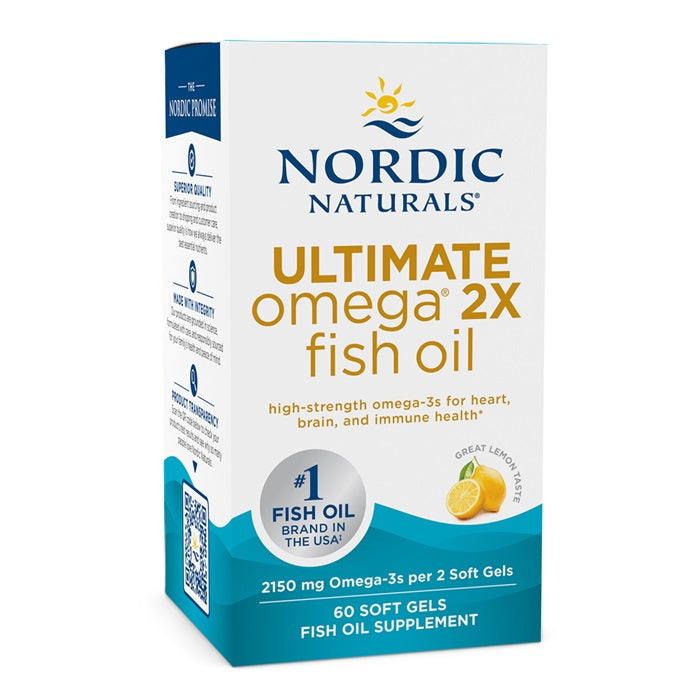 Ultimate Omega 2X, 2150mg Lemon (EAN 768990891168) - 60 softgels - Sense42 Beauty and Health