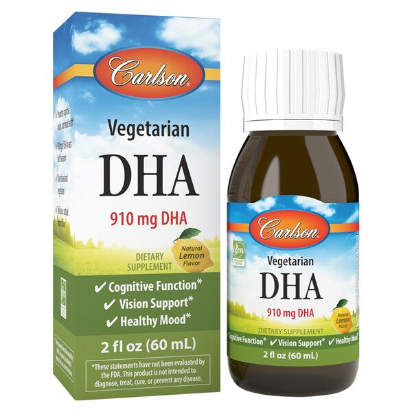 Vegetarian DHA, Natural Lemon - 60 ml. - Sense42 Beauty and Health