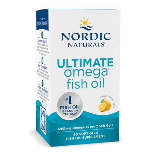 Ultimate Omega, 1280mg Lemon (EAN 768990891090) - 60 softgels - Sense42 Beauty and Health