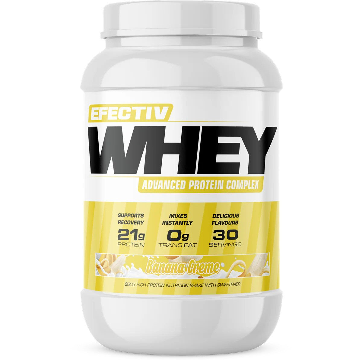 Whey Protein, Banana Creme - 900g - Sense42 Beauty and Health