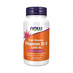 Vitamin D-3, 1000 IU - 180 softgels - Sense42 Beauty and Health