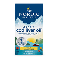 Arctic Cod Liver Oil, 750mg Lemon (EAN 768990891298) - 90 softgels - Sense42 Beauty and Health