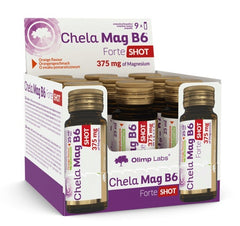 Chela Mag B6 Forte Shot, Cherry (EAN 5901330090691) - 9 x 25 ml. - Sense42 Beauty and Health