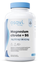 Osavi Magnesium Citrate + B6, 375mg + 4.2mg - 180 vcaps