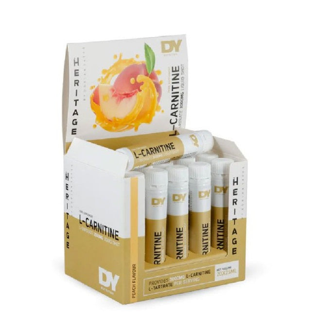 L-Carnitine Liquid Shot, Peach - 20 x 25ml. - Sense42 Beauty and Health