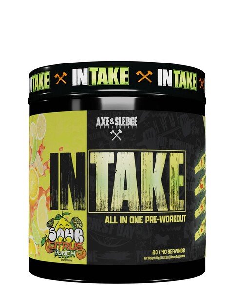 Intake All in One Pre-Workout, Sour Citrus Punch - 440g - Sense42 Beauty and Health