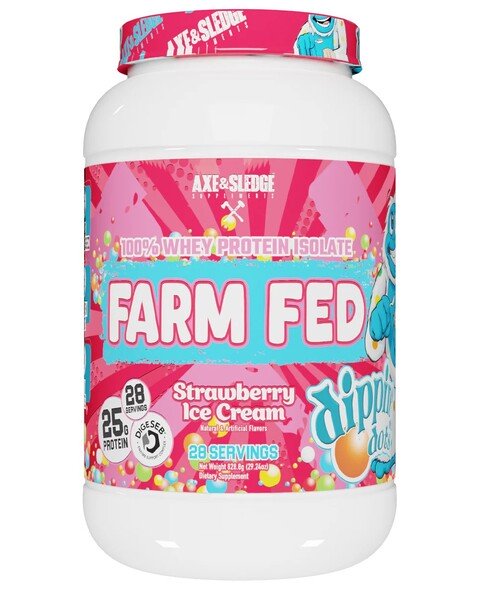 Farm Fed, Dippin' Dots Strawberry Ice Cream - 828g - Sense42 Beauty and Health