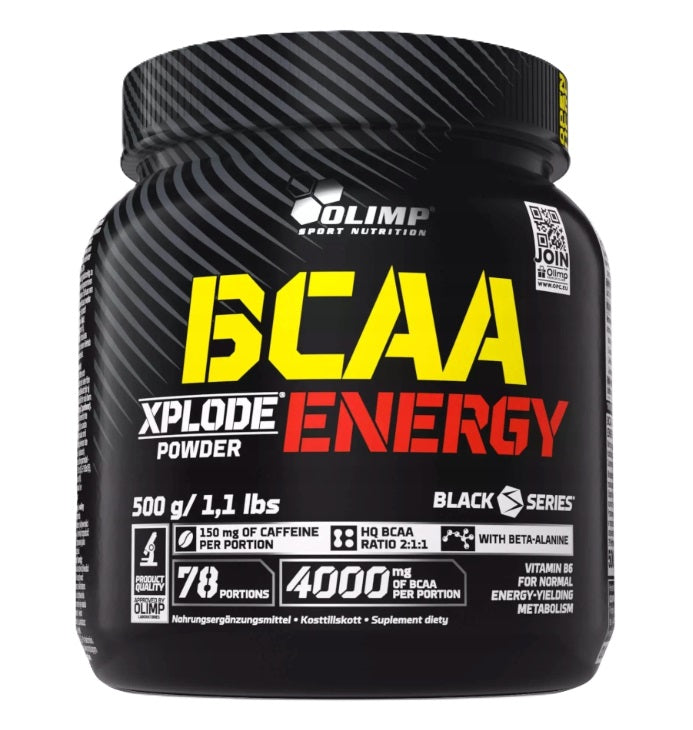 BCAA Xplode Energy, Fruit Punch (EAN 5901330093135) - 500g - Sense42 Beauty and Health