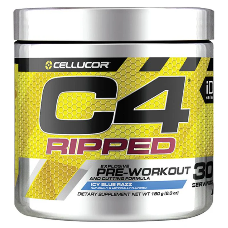 C4 Ripped, Icy Blue Raz (EAN 842595109610) - 165g