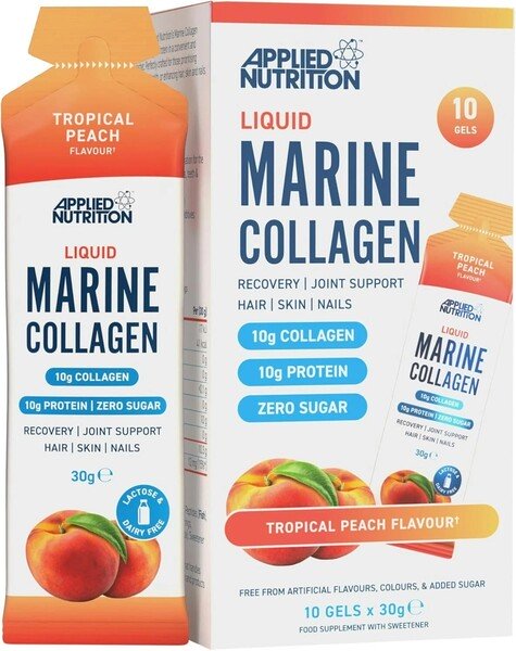 Applied Nutrition Liquid Marine Collagen, Tropical Peach - 10 x 30g