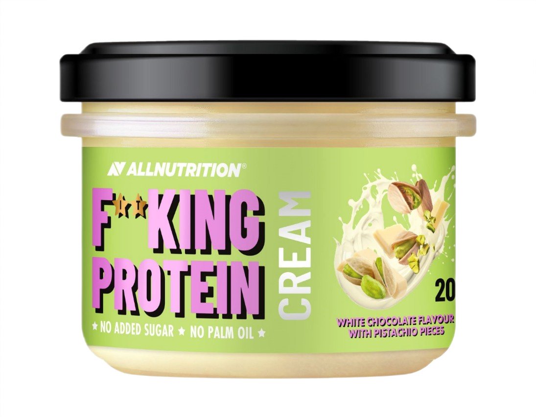 Allnutrition Fitking Protein Cream, White Chocolate with Pistachio Pieces - 200g