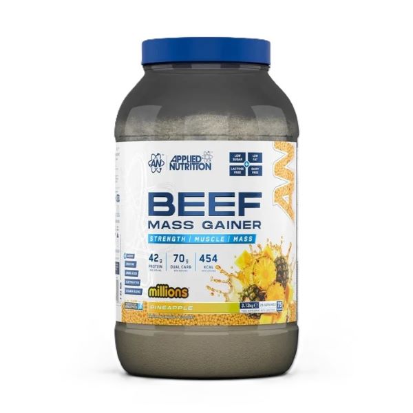 Applied Nutrition Beef Mass Gainer, Millions Pineapple - 3130g