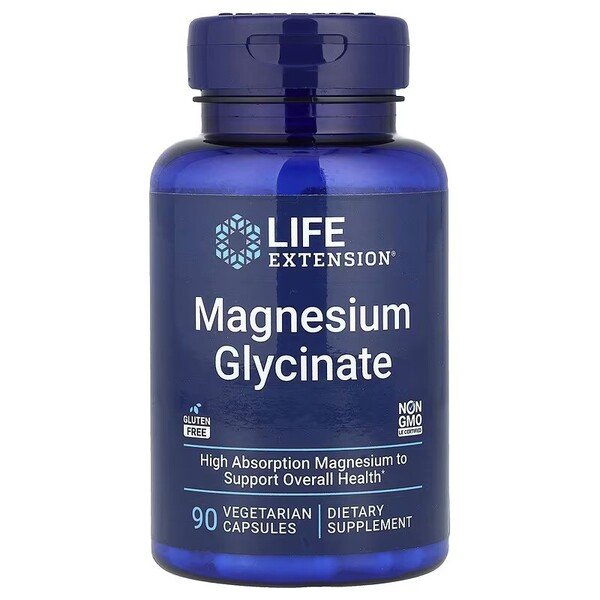 Life Extension Magnesium Glycinate, 105mg - 90 vcaps