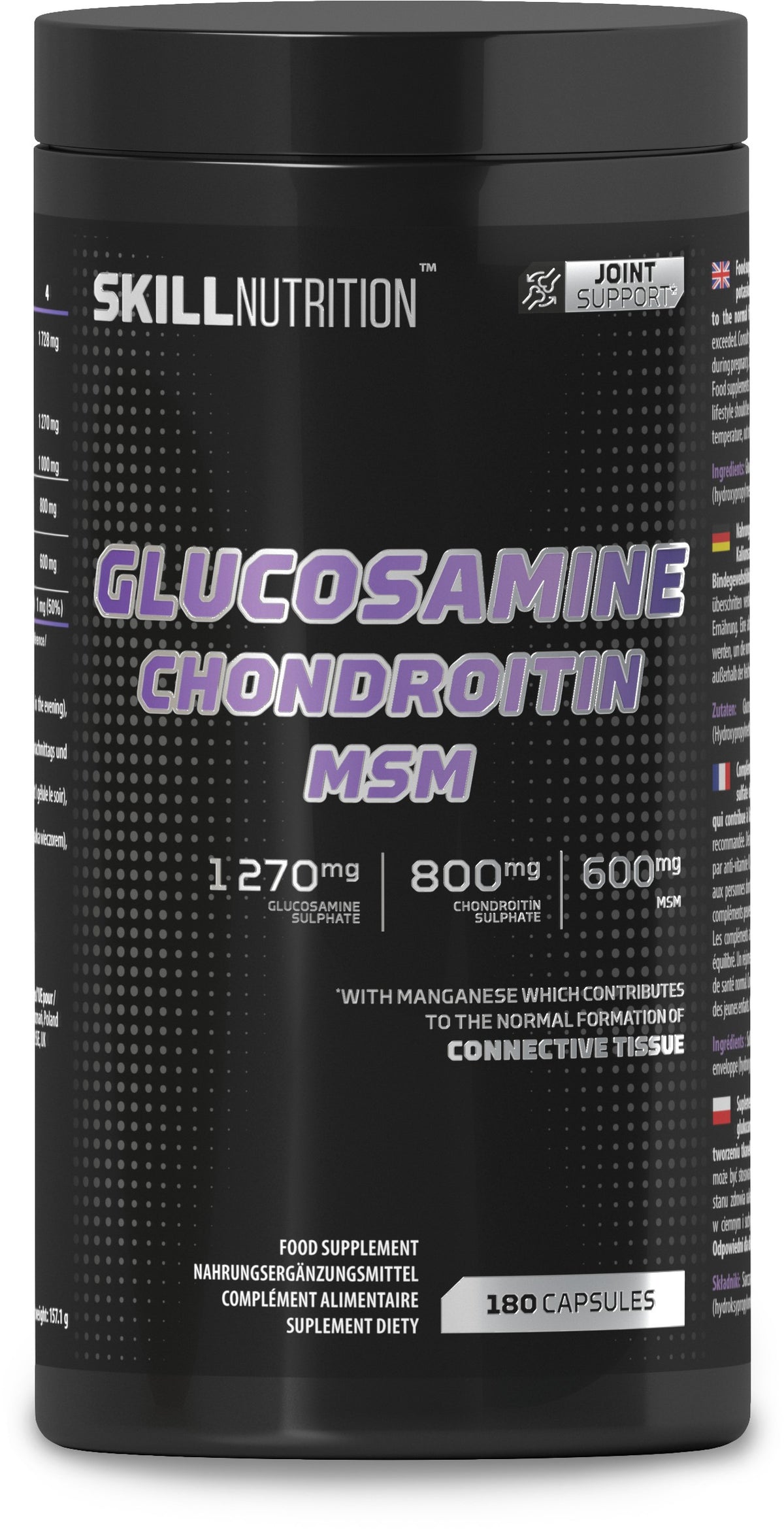 Skill Nutrition Glucosamine Chondroitin MSM - 180 caps